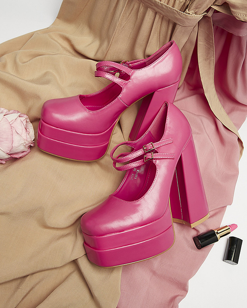 Жіночі туфлі на високій шпильці Edisa кольору фуксії - Взуття