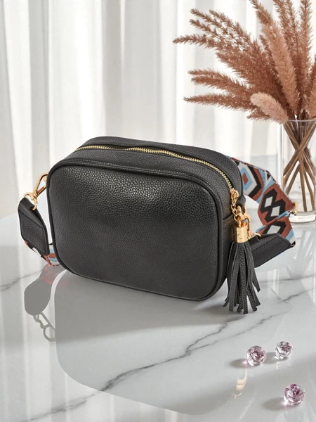 Royalfashion Malá dámská kabelka z eko kůže s barevným popruhem Kovi Lace