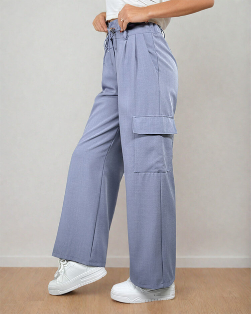 Royalfashion Жіночі широкі штани з кишенями