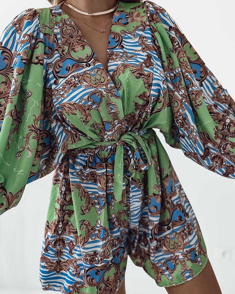 Royalfashion Dámský vzorovaný overal