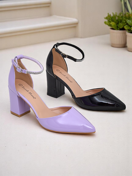 Royalfashion жіночі туфлі з лакованої шкіри з ремінцем з стразами Furoni