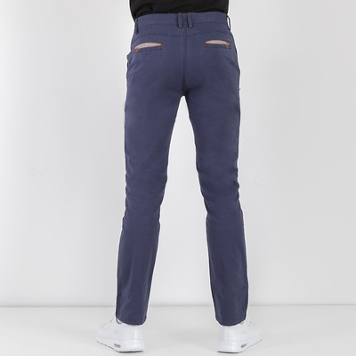 Чоловічі темно-сині тканинні штани - Штани