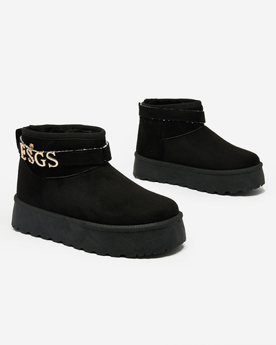 Рожеві жіночі снігоступи Royalfashion з оздобленням Esgala