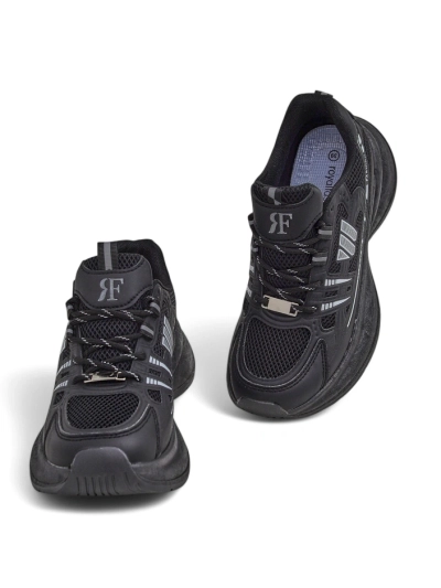 Dámské sportovní boty Royalfashion Hypatia černé na plochém podpatku 5 cm