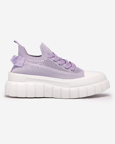 Фіолетові спортивні кросівки на платформі Dakkos- Footwear