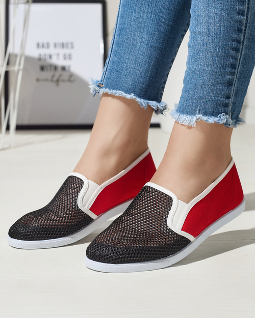 Чорно-червоний жіночий комбінезон на Дубліні - Взуття