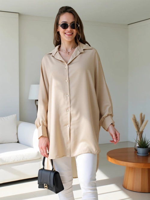 Royalfashion Довга жіноча оверсайз сорочка