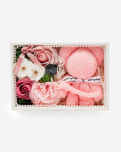 Royalfashion Flowerbox Квіти в коробці з ведмедиком
