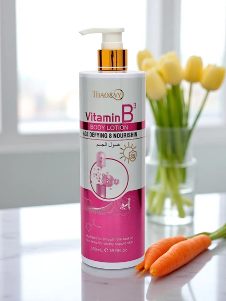 Anti-aging a hydratační tělové mléko s vitamínem B3 AgeDefy