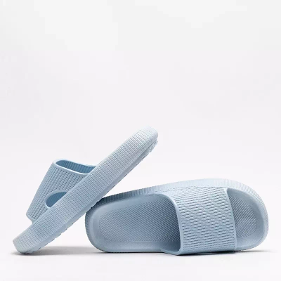 VÝSTUP Modré gumové pantofle s ražbou Olinda - Obuv