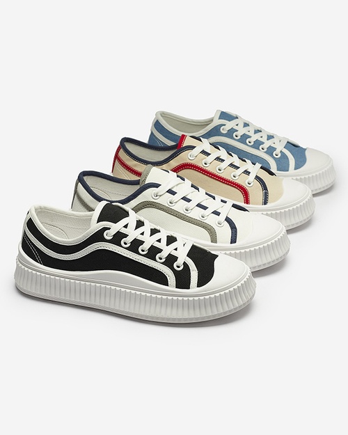 Жіночі кросівки на суцільній підошві чорного кольору Dessica - Взуття