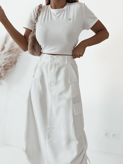Спідниця міді з кишенями Royalfashion