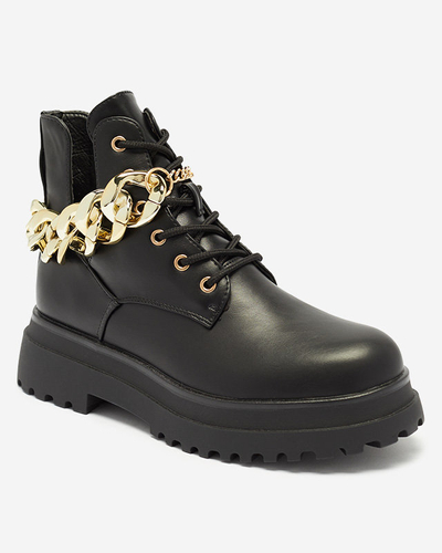 Чорні жіночі черевики з вирізами Neriso