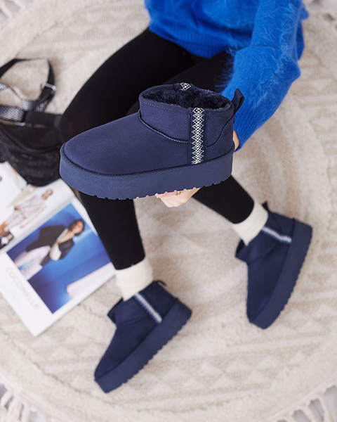 Royalfashion Світло-коричневі жіночі черевики а-ля снігоступи з орнаментом Parisela