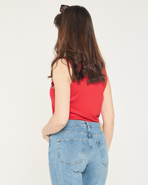 Червоний жіночий топ