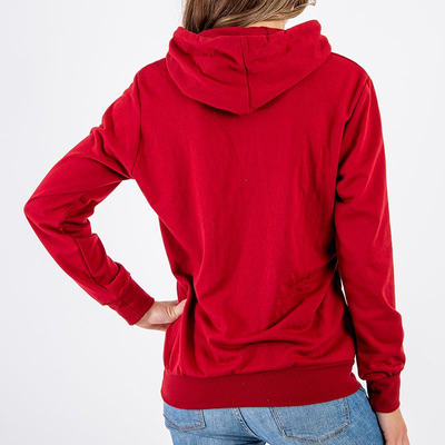 Dámská hnědá mikina s kapucí - Mikina