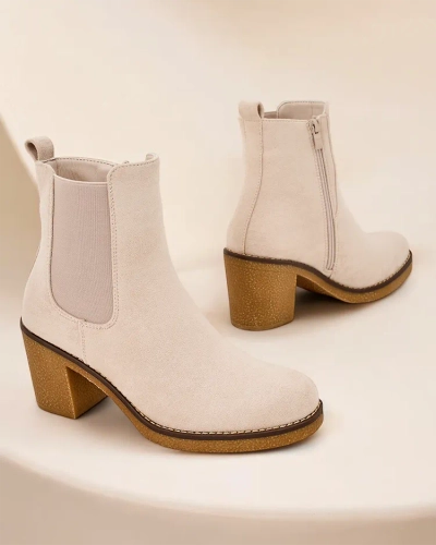 Dámské boty Royalfashion Eco-suede na sloupci Bregianka