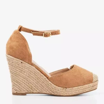 Hnědé espadrily na klíně Bonita - Obuv 1