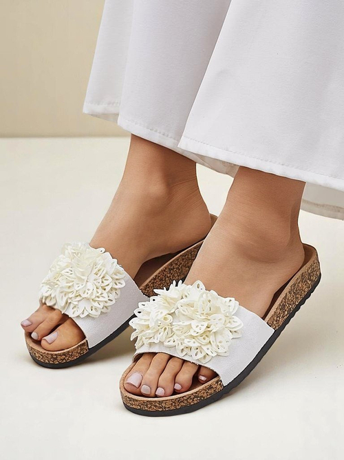 Royalfashion жіночі шльопанці з маленькими квітками Occes