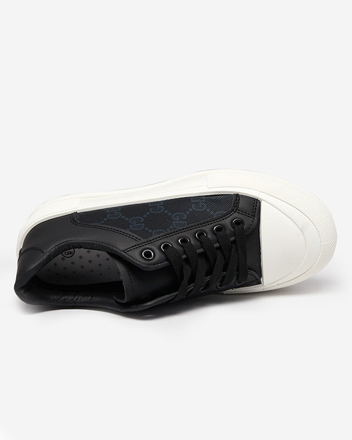 Чорні жіночі кросівки з вставками Jeride