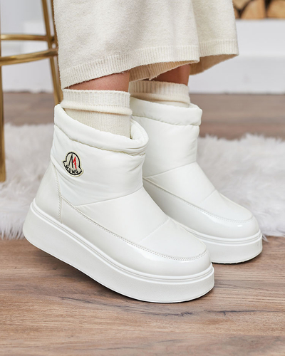 Royalfashion Жіночі снігоступи Ademra білого кольору
