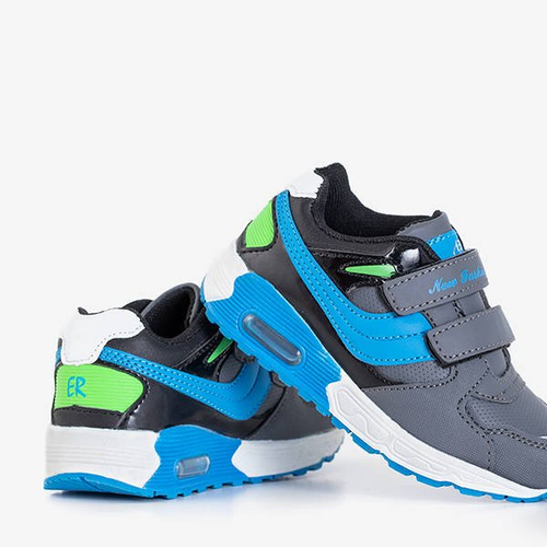 Кросівки для хлопчиків сіро-блакитні Julin - Взуття