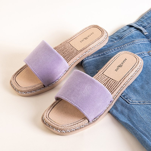 Фіолетові жіночі шльопанці Vicoria