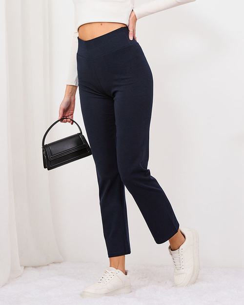 Жіночі тканинні штани Royalfashion темно-сині