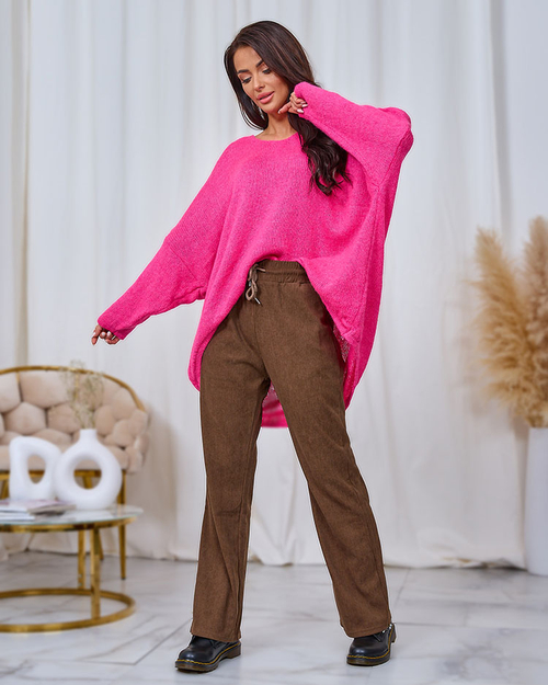 Жіночі вельветові штани Royalfashion Brown