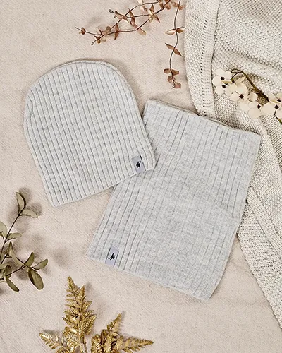 Royalfashion Zimní univerzální set - čepice s tunelovým šálkem