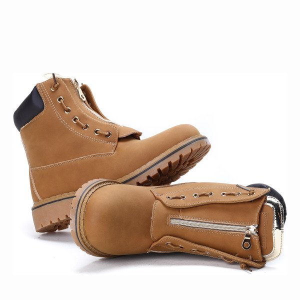 Martina hnědé izolované turistické boty - obuv