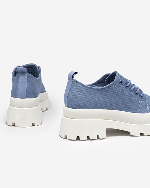 OUTLET Жіночі сині туфлі на шнурівці Rozia - Взуття