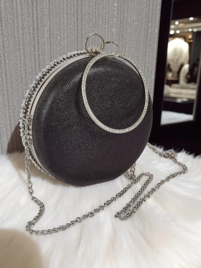Royalfashion Копертова жіноча сумочка з цирконами Elira Noir