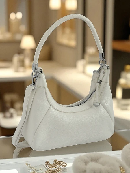 Royalfashion Malá dámská kabelka z eko kůže s ozdobným pásečkem Lacquea