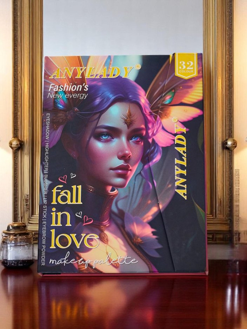 ANYLADY Компактна палітра для макіяжу – тіні для очей, контуринг, губи 33 відтінки