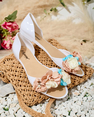 Royalfashion Гумові балетки з квіткою Koddies