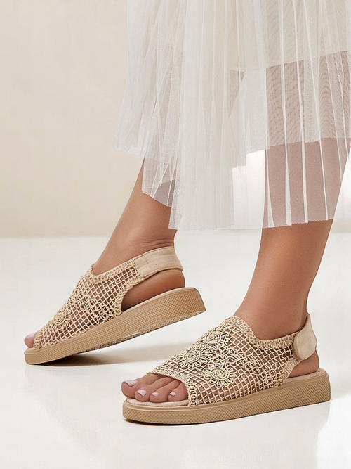 Royalfashion Жіночі ажурні сандалі з верхом Levay