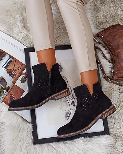 Royalfashion Světle hnědé dámské kozačky Rito