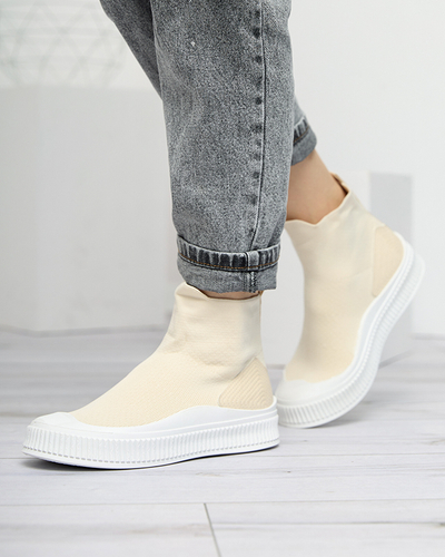 Béžové dámské tenisky Bejoko - obuv