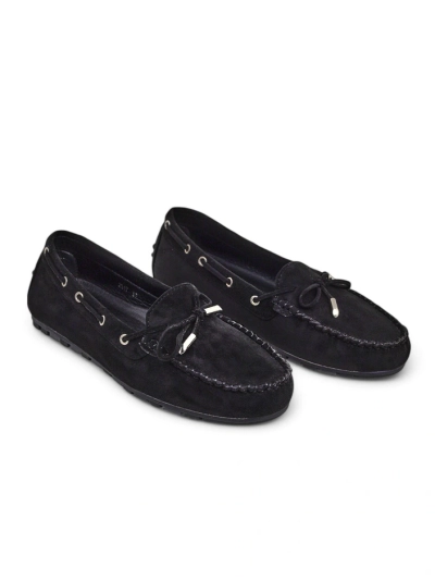 Royalfashion Dámské mokasíny z ekologické semišové kůže Ziferte