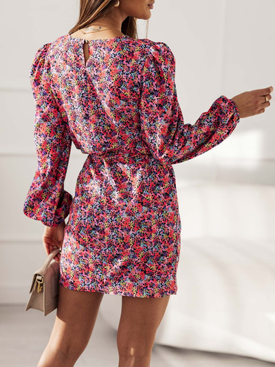 Royalfashion Dámské šaty pod kolena s potiskem