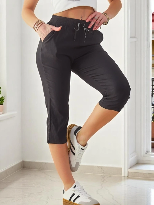 Royalfashion Жіночі бавовняні штани 3/4