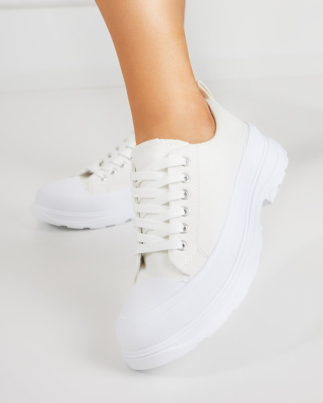 Cresoma krémové dámské sportovní tenisky - Obuv