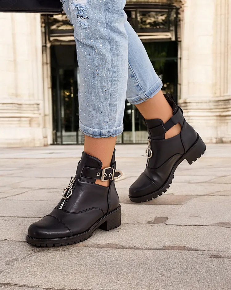 Dámské kotníkové boty Royalfashion typu worker Komoves