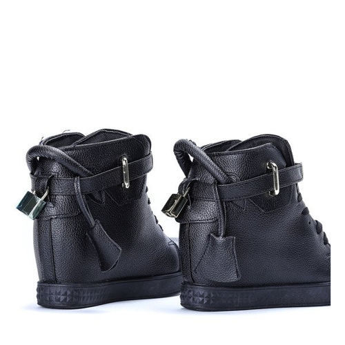 Чорні кросівки на закритому клині Денні - Взуття 1