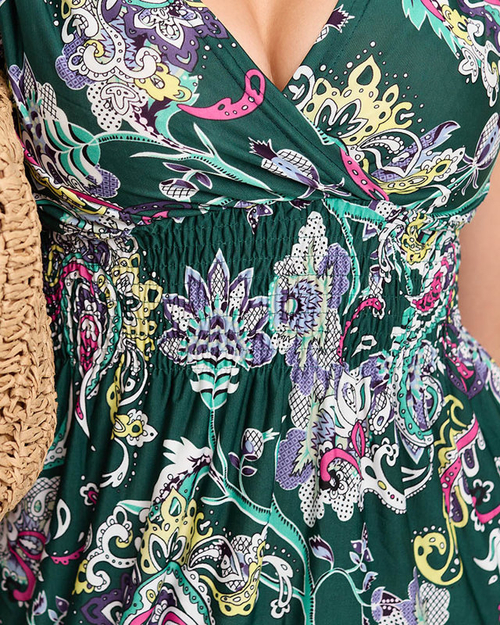 Жіноча коротка сукня з малюнком - Одяг