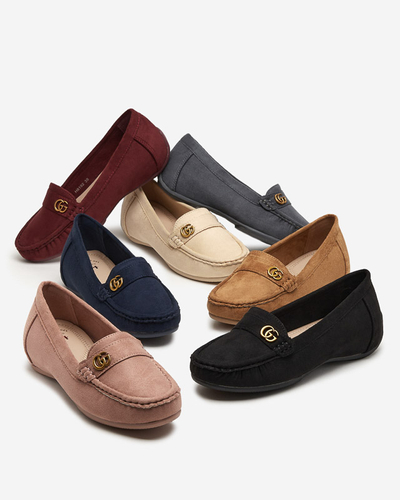 Світло-коричневі жіночі мокасини на низькій прихованій танкетці Lemira