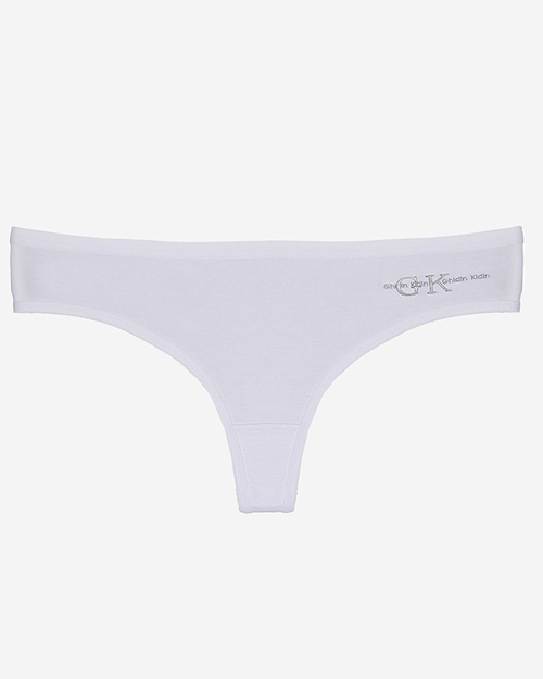 Білі жіночі трусики стрінги з латкою - Спідня білизна