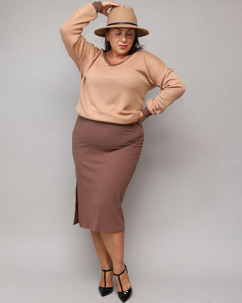 Жіночий комплект Royalfashion Casual в коричневому кольорі
