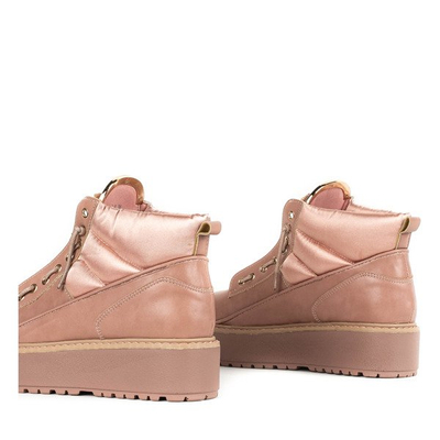 Роживі  ботинки на платформі Almuterin - Взуття